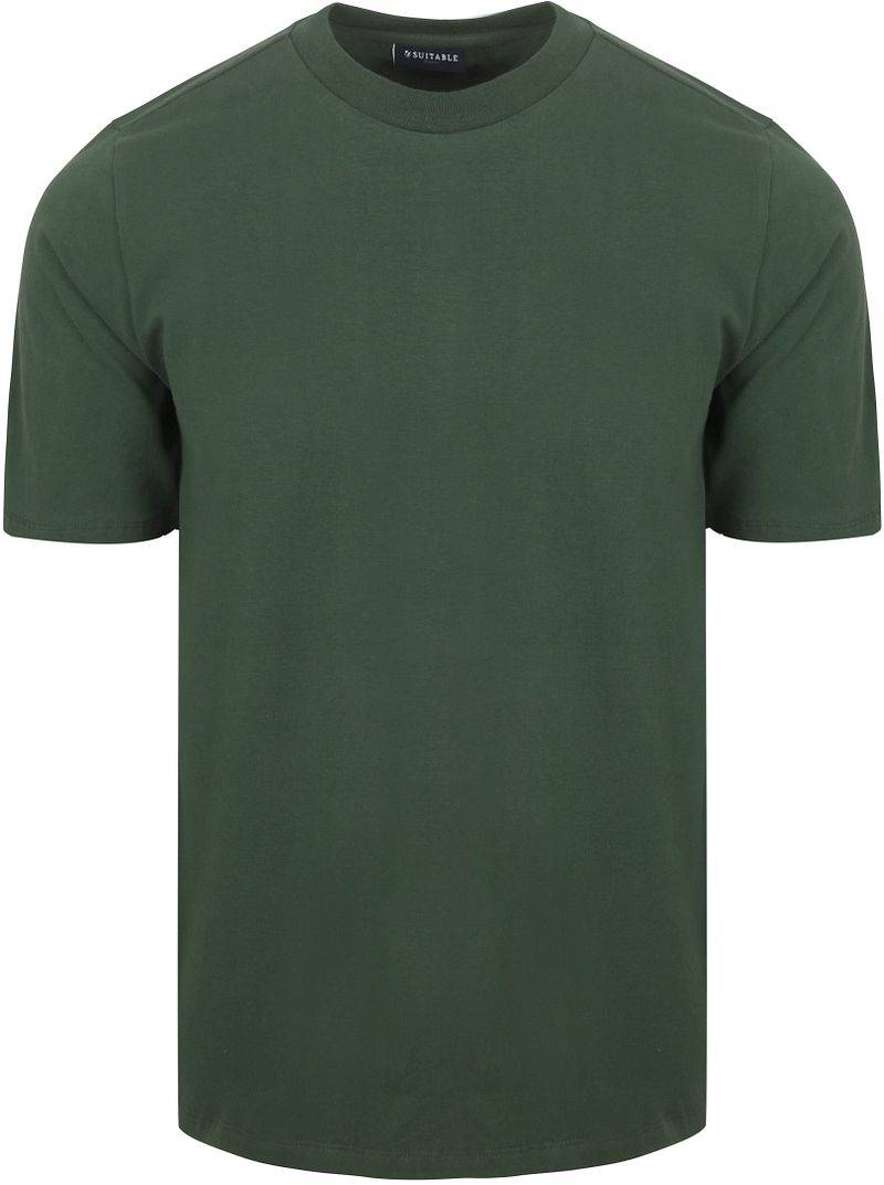 Suitable Respect T-shirt Hi Dunkelgrün - Größe M von Suitable