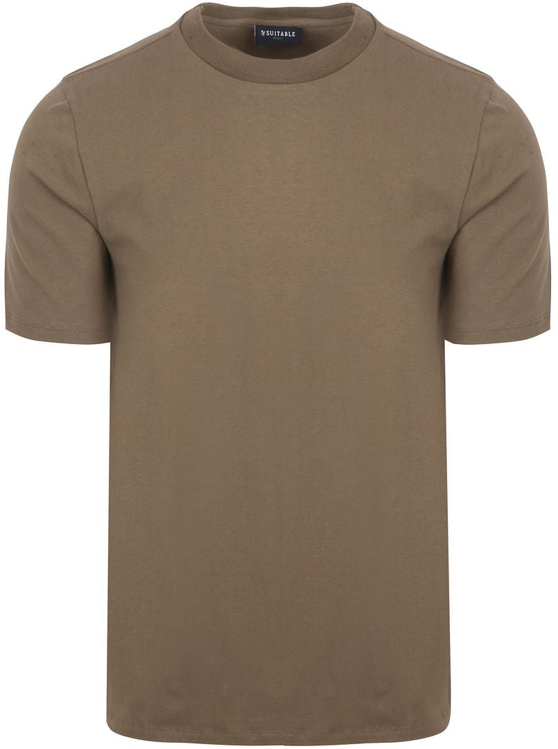 Suitable Respect T-shirt Hi Taupe - Größe XXL von Suitable