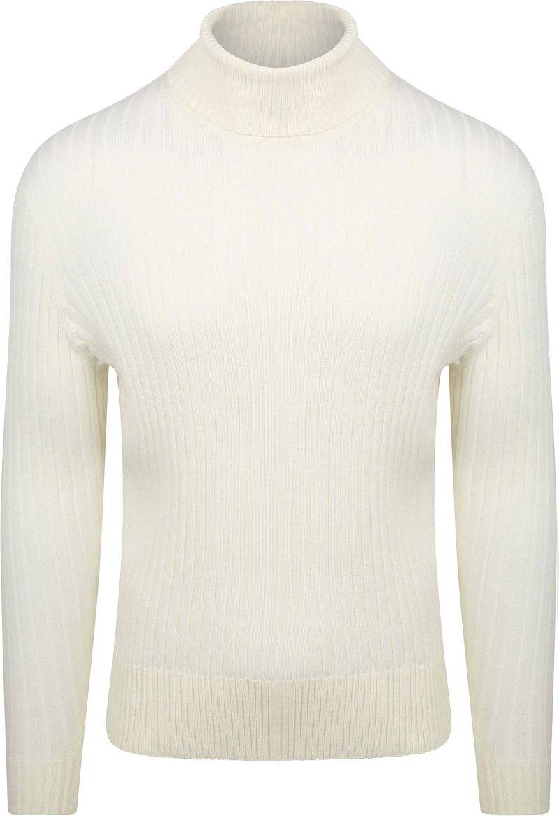 Suitable Rollkragenpullover Rib Merino Off White - Größe XL von Suitable