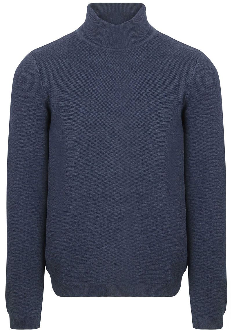 Suitable Rollkragenpullover Structure Melange Navy - Größe XXL Suitable Rollkragenpullover Structure Melange Navy - Größe XXL von Suitable