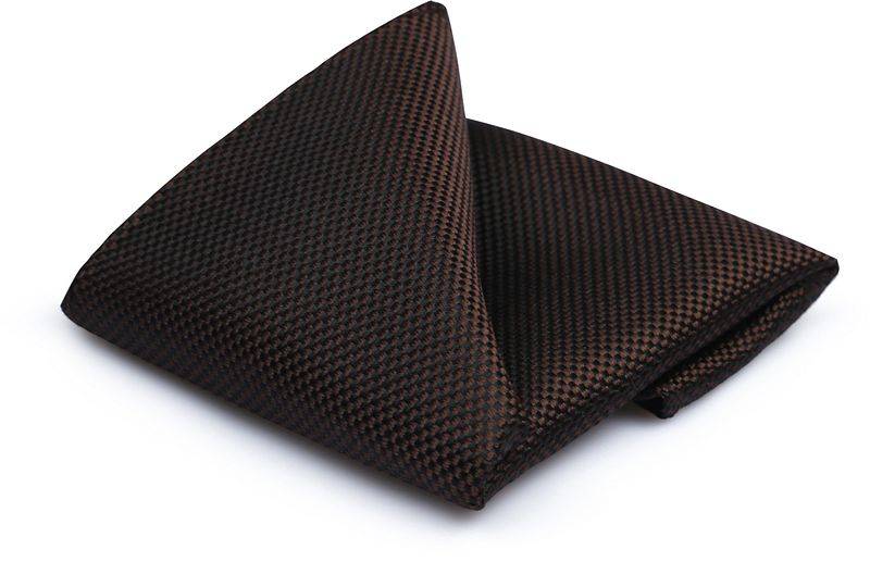 Suitable Seide Einstecktuch Braun - von Suitable
