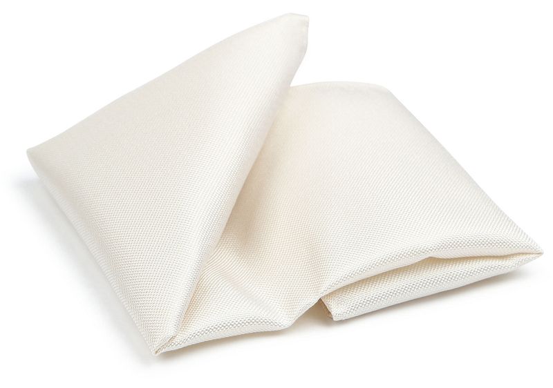 Suitable Seide Einstecktuch Off White - von Suitable