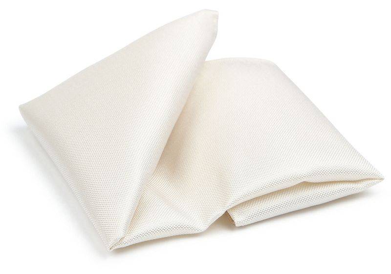 Suitable Seide Einstecktuch Off White - von Suitable