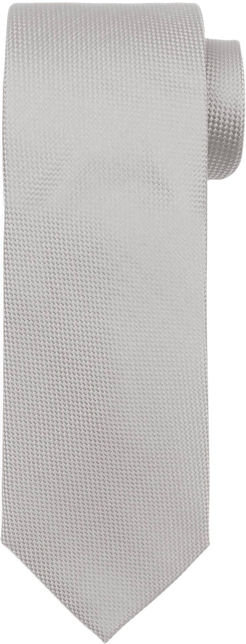 Suitable Seide Krawatte Silber - von Suitable