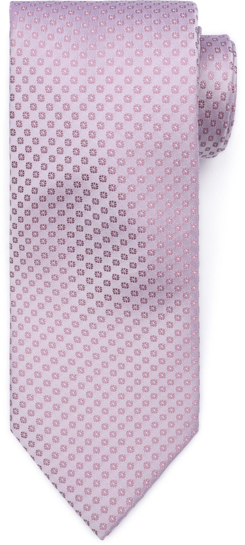 Suitable Seide Krawatte Small Dots Rosa - von Suitable