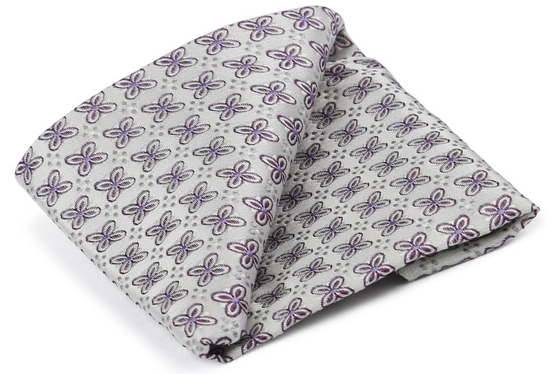 Suitable Seidenkrawatte Blumen Weiß - von Suitable