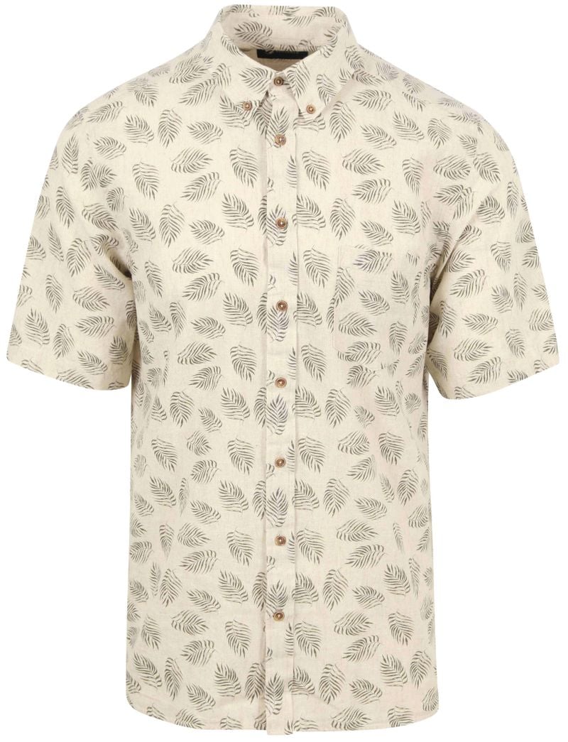 Suitable Short Sleeve Hemd Leinen Sheng Grün - Größe M von Suitable