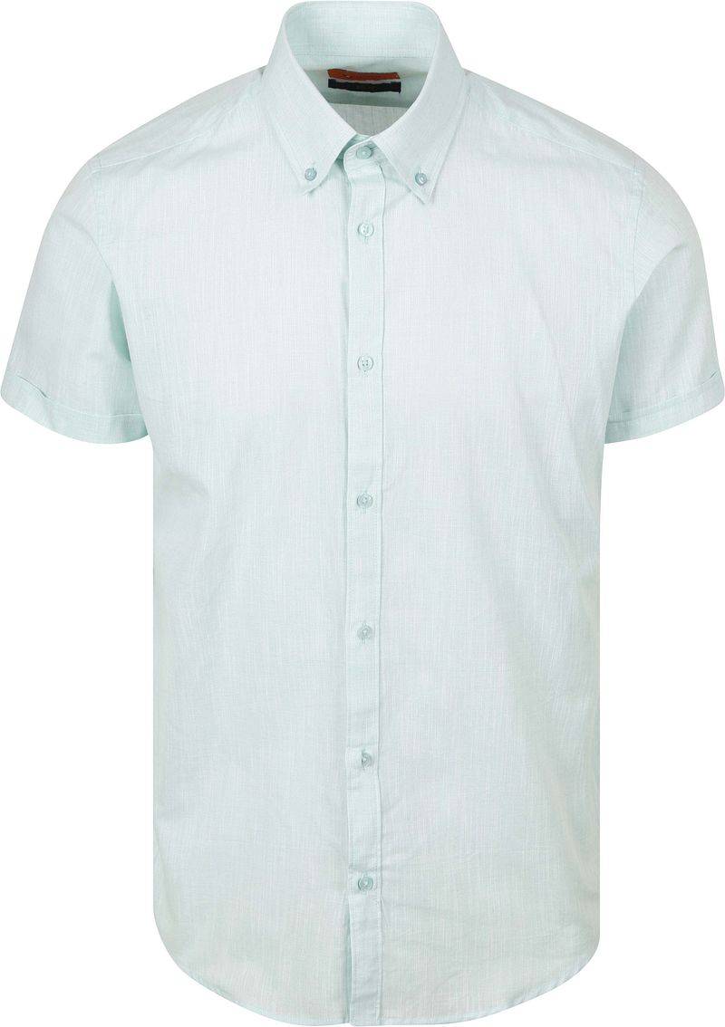 Suitable Short Sleeves Hemd Cotton Slub Hellgrün - Größe XXL Suitable Short Sleeves Hemd Cotton Slub Hellgrün - Größe XXL von Suitable
