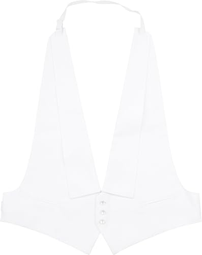 Suitable Smoking Weste Moldau weiß - Grösse XL - Herren - Bekleidung - Regular-fit - Baumwolle - von Suitable