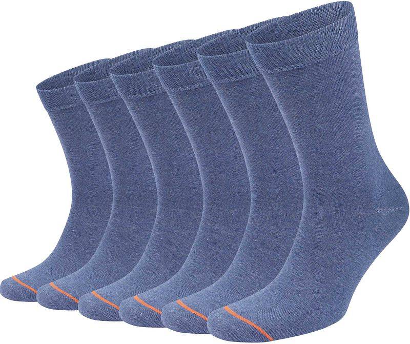 Suitable Socken 6 Paare Bio Indigo-Blau - Größe 42-46 von Suitable
