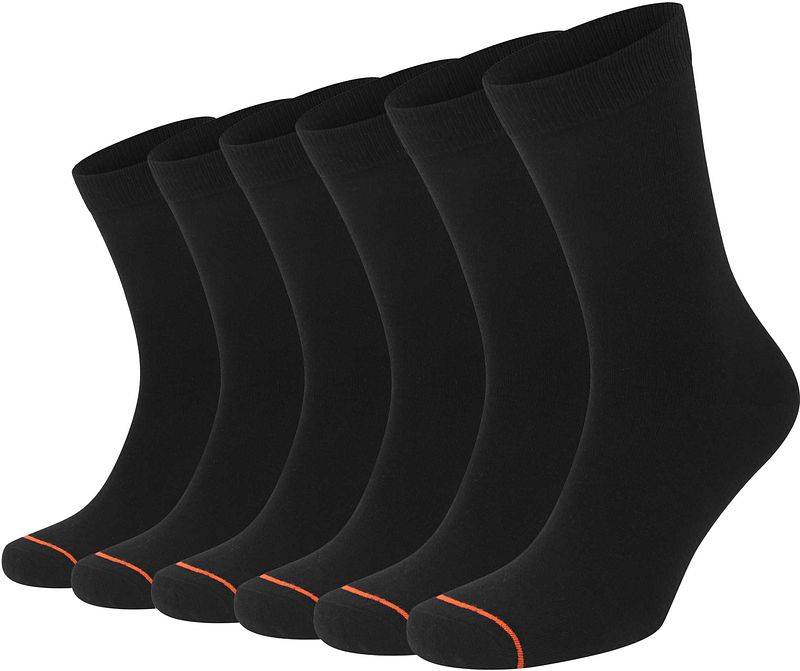 Suitable Socken 6 Paare Bio Schwarz - Größe 42-46 von Suitable