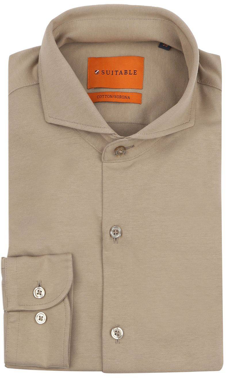 Suitable Sorona Hemd Beige - Größe 38 von Suitable