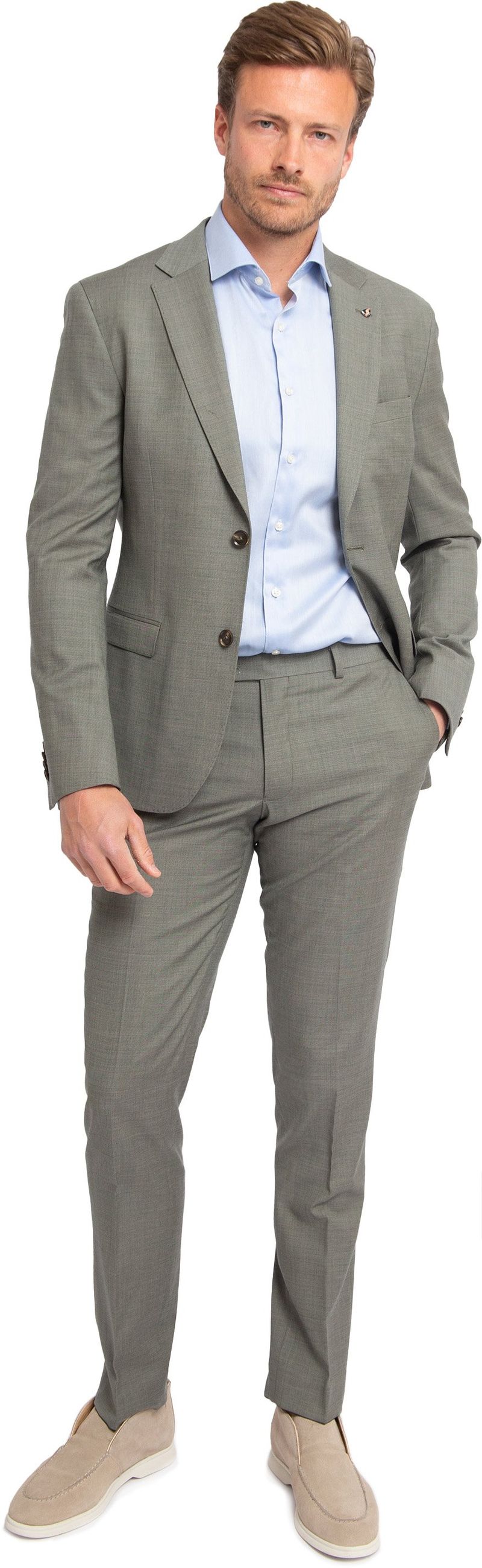 Suitable Strato Toulon Suit Wool Grün - Größe 46 von Suitable