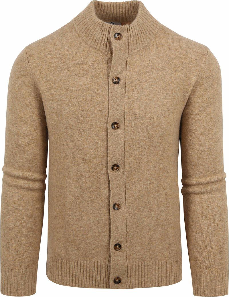 Suitable Modern-Fit Strickjacke Beige - Größe L von Suitable