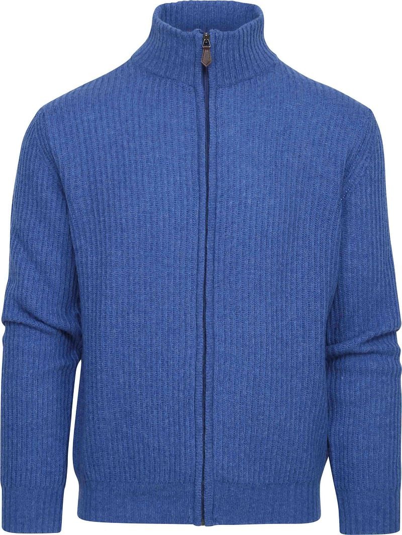 Suitable Strickjacke Wool Blend Blau - Größe 3XL von Suitable