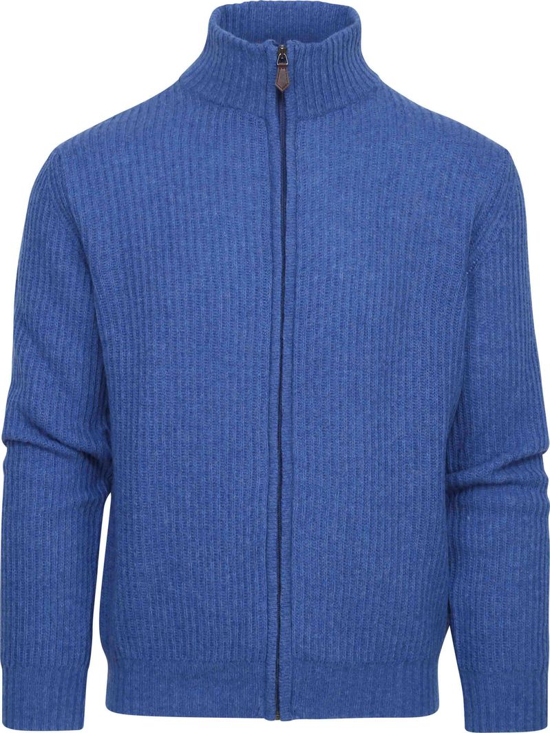 Suitable Strickjacke Wool Blend Blau - Größe L von Suitable