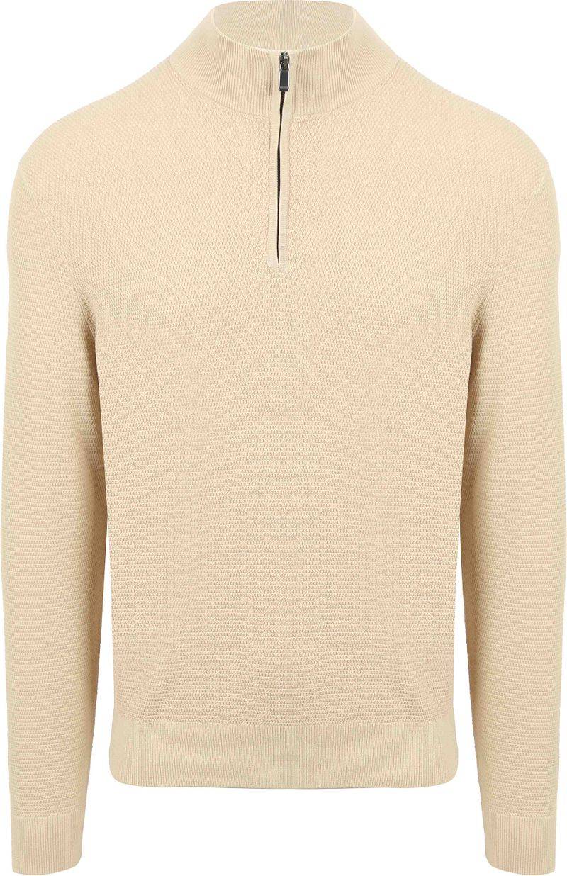 Suitable Structure Half Zip Pullover Sand - Größe XL von Suitable