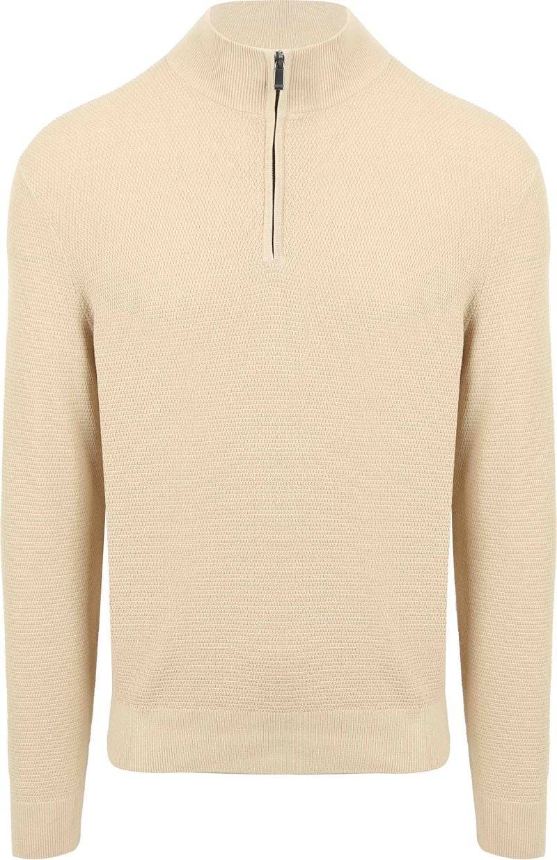 Suitable Structure Half Zip Pullover Sand - Größe XXL von Suitable