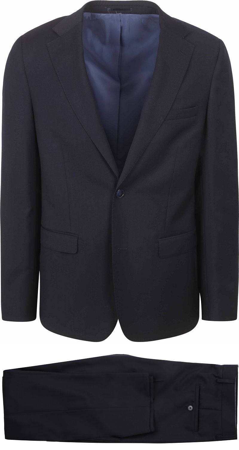 Suitable Suit Structure Wool Navy - Größe 46 von Suitable