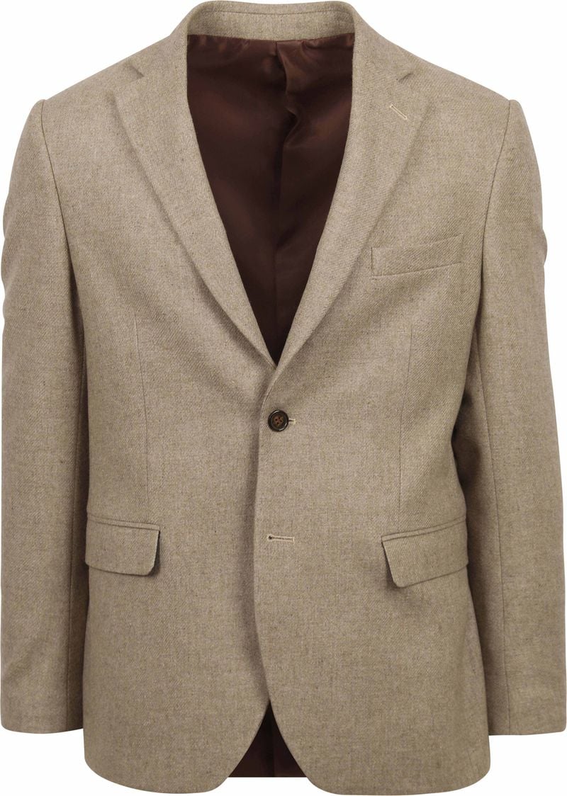 Suitable Tweed Blazer Beige - Größe 48 von Suitable