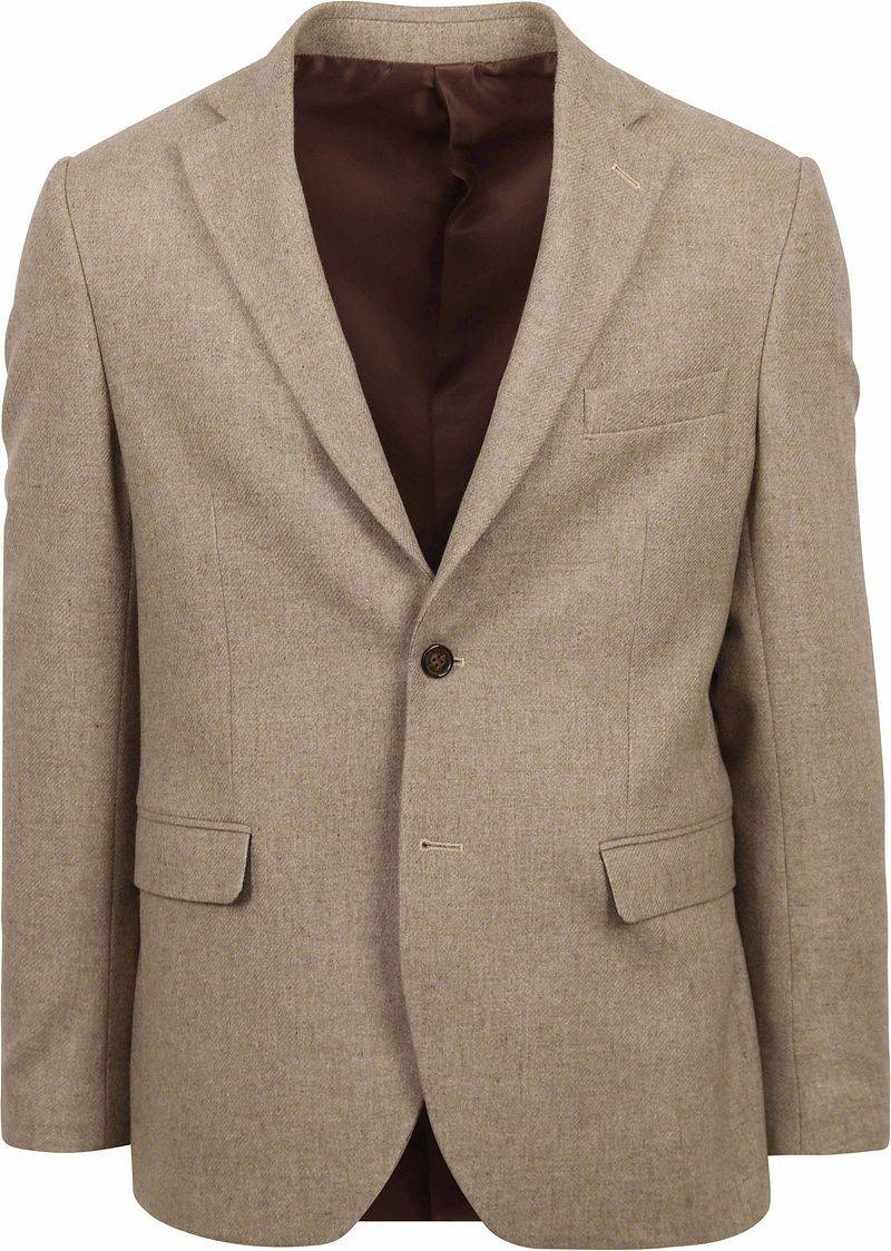 Suitable Tweed Blazer Beige - Größe 48 von Suitable