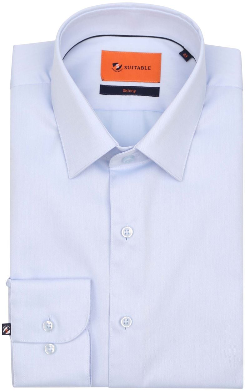 Suitable Twill Hemd Hellblau - Größe 41 von Suitable