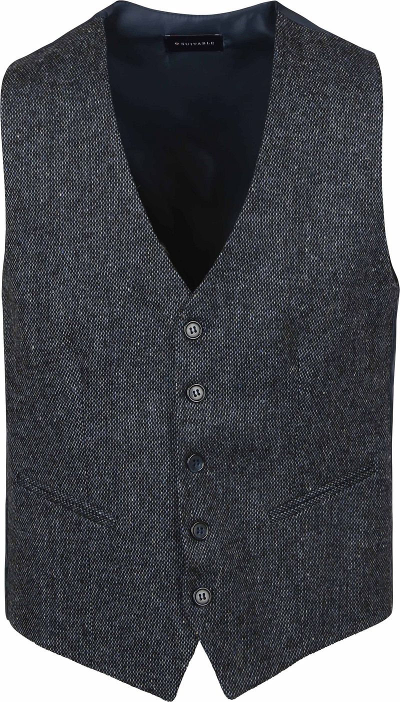 Suitable Weste Birds Eye Navy - Größe 54 von Suitable