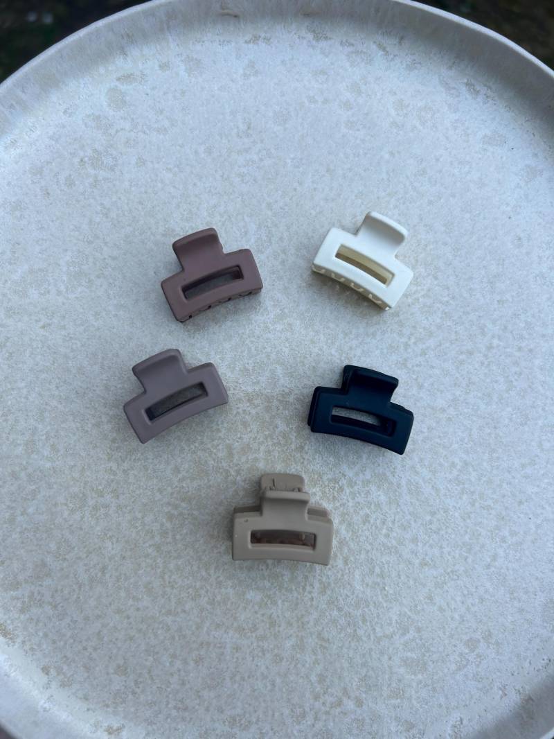 Haarklammer Matt Extra Mini, Luxury Haarclip, Geschenk, Haar Accessoires Frauen Frisur Half Up Haare Spange Hair Clip Klammer Mini von Suitcaselovers