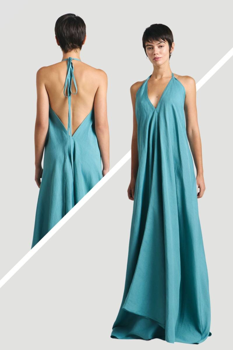 Kleid Multiposition Long Viscose Linen von Suite13lab