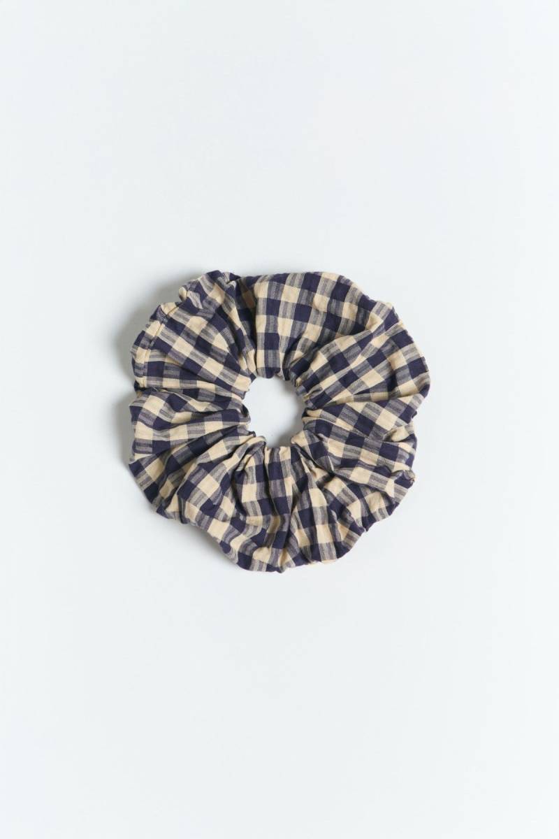 Scrunchie Maxi Soloy Check Blau von Suite13lab