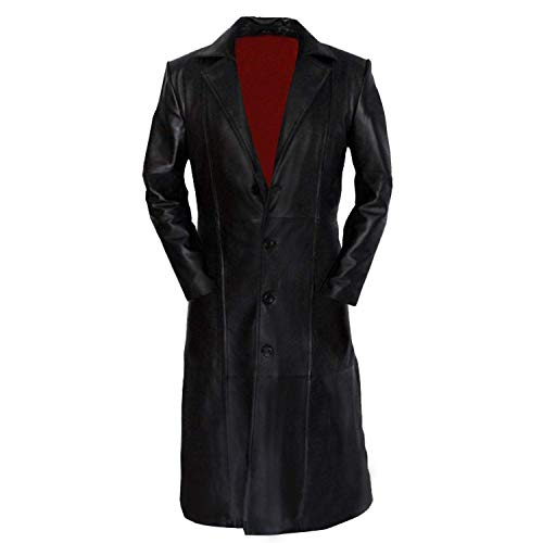 Herren Wesley Snipes Blade Echtleder Cosplay Kostüme Langer Mantel für Herren, Aus Echtleder, XXXL von Suiting Style