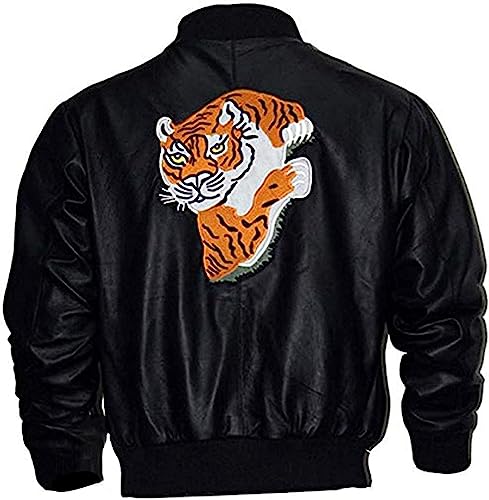 Suiting Style Herren Sylvester Stallone Tiger Rocky II Balboa Bomber Echtleder Jacke, Leder, XL von Suiting Style