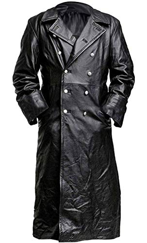 Suiting Style Herren Trenchcoat WW2, Bundeswehr Uniform, Schwarz, Schwarz , M von Suiting Style