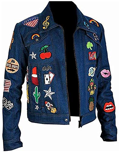 Suiting Style Rocketman Taron Egerton Elton John Herren-Jacke mit Sternmotiv, Denimblau, blau, L von Suiting Style