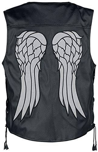 Suiting Style The Daryl Dixon Angel Wings Biker Vest Motorcycle Leather Vest von Suiting Style