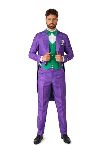 Suitmeister Herren Joker™ Frack Anzug Lila Anzug - Halloween von Suitmeister