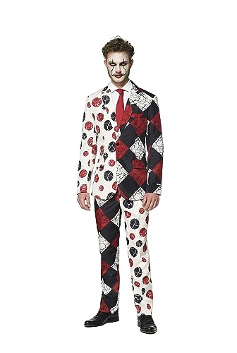 Suitmeister Herren Men Suit Business-Anzug Hosen-Set,Rot Clown,XXL von Suitmeister