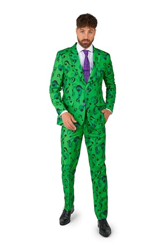 Suitmeister Herren Men Suit Business-Anzug Hosen-Set,The Riddler,L von Suitmeister