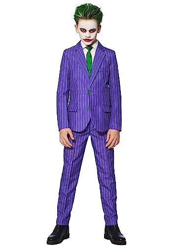 Suitmeister Jungenkostüm - The Joker DC Character - Tailliert Party Kostüme - Halloween Party Anzug - Lila - XL von Suitmeister
