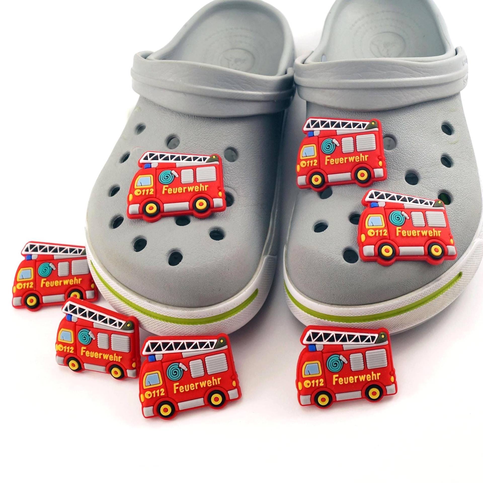 Feuerwehr Bagger Schuhe Charm Schuhclip Anstecker Schuhschnallen, Charms Pin Für von Sukawati
