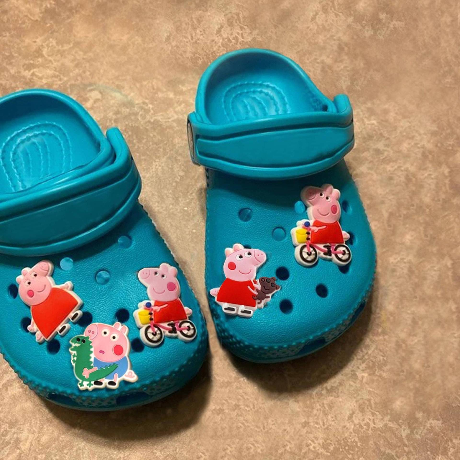 Schweinchen Schuhe Anstecker Für Kinder Anhänger Schuhclip Pins F. Ostern Nikolaus Adventskalender Weihnachten von Sukawati