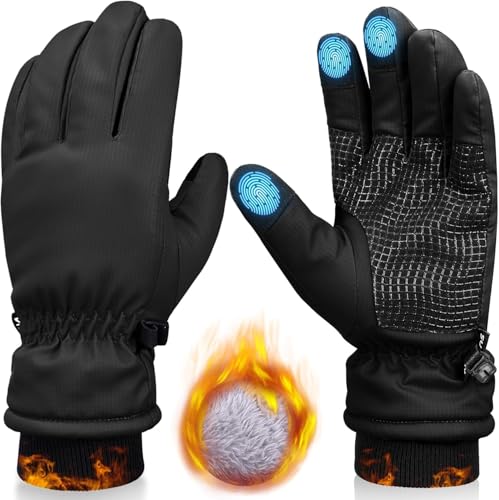 Handschuhe Kinder Winter -20℃, Kinderhandschuhe Winddichte, Warme Winterhandschuhe Touchscreen, Outdoor Sport Fahrradhandschuhe Für Jungen Mädchen, Kids Anti-Rutsch Winddicht Laufhandschuhe von Sukeen