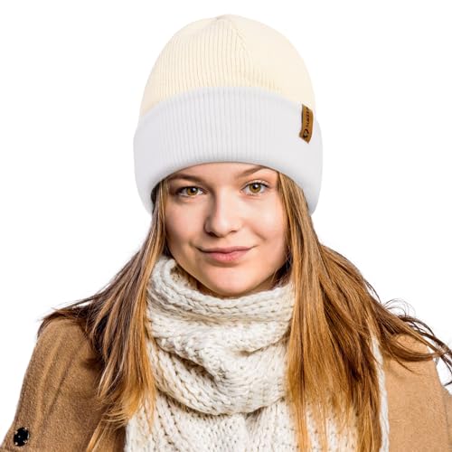 Mütze Herren Wintermütze Herren Beanie Herren Mütze Damen Mütze Winter Beanie Elastisch Strickmützen Knit Cuffed Beanie Hat Weich, Warm, Stretch, Bequem, Atmungsaktiv Geschenk für männer Frauen von Sukeen