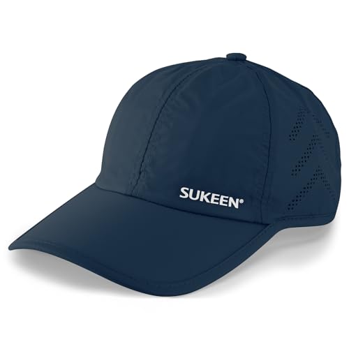 Sukeen 8cm Baseballkappe mit Verlängerter Krempe, Leichte und Atmungsaktive Verstellbare Baseball Cap, UV-Schutz Outdoor Softtop Basecap für Herren Damen, Schnell Trocknender Stoff von Sukeen