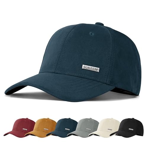 Sukeen Basecap Herren Damen Einfarbig Hardtop Mütze für Herren Damen Einfarbig Größenverstellbar Cap Herren geeignet für den täglichen Gebrauch Wandern Camping Radfahren Bergsteigen Baseball Tennis von Sukeen