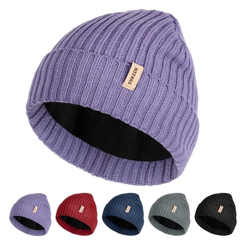 Sukeen Wintermütze Herren Damen wasserdichte Winddichte Beanie Unisex Warme Mütze Polarfleece für Outdoor-Sport Laufen Skifahren Radfahren Klettern Reisen Camping Lila Sukeen Wintermütze Herren Damen wasserdichte Winddichte Beanie Unisex Warme Mütze Polarfleece für Outdoor-Sport Laufen Skifahren Radfahren Klettern Reisen Camping Lila von Sukeen