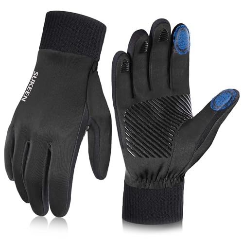 Winter Handschuhe Herren Damen Thermo-Handschuhe Touchscreen Winterhandschuhe Fahrradhandschuhe Anti-Rutsch Winddicht Handschuhe zum Autofahren Radfahren Skifahren Arbeiten Outdoor von Sukeen