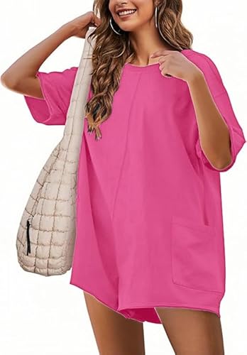 Sukiglam Jumpsuit Damen Elegant Sommer Overall V/Rundhals Kurzarm Lose Romper Casual Weites Bein Latzhosen Kurz Einteiler Strand Outfit Mit Taschen Sukiglam Jumpsuit Damen Elegant Sommer Overall V/Rundhals Kurzarm Lose Romper Casual Weites Bein Latzhosen Kurz Einteiler Strand Outfit Mit Taschen von Sukiglam