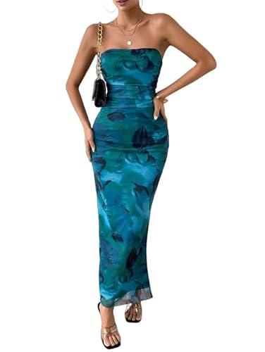Sukiglam Tube Kleid Damen Sexy Eng Maxikleid Elegant Blumendruck Mesh Sommerkleid Ärmellos Langes Kleider Figurbetontes Partykleid Bleistiftkleid Etuikleid Cocktail Hochzeitsgast Outfit mit Schlitz Sukiglam Tube Kleid Damen Sexy Eng Maxikleid Elegant Blumendruck Mesh Sommerkleid Ärmellos Langes Kleider Figurbetontes Partykleid Bleistiftkleid Etuikleid Cocktail Hochzeitsgast Outfit mit Schlitz von Sukiglam