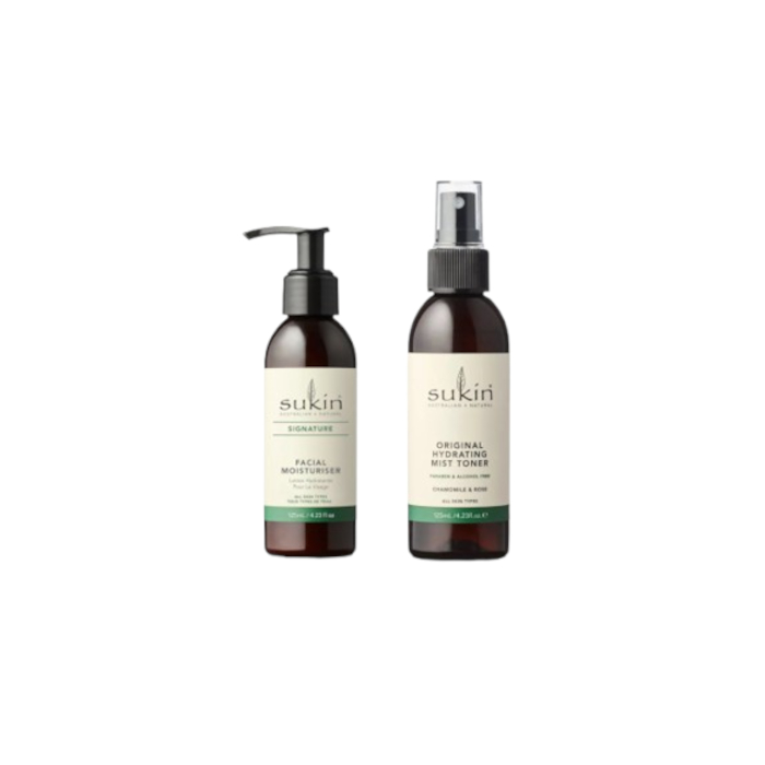 Sukin - Original Hydrating Mist Toner - 125ml (1ea) X Signature Facial Moisturiser - 125ml (1ea) von Sukin